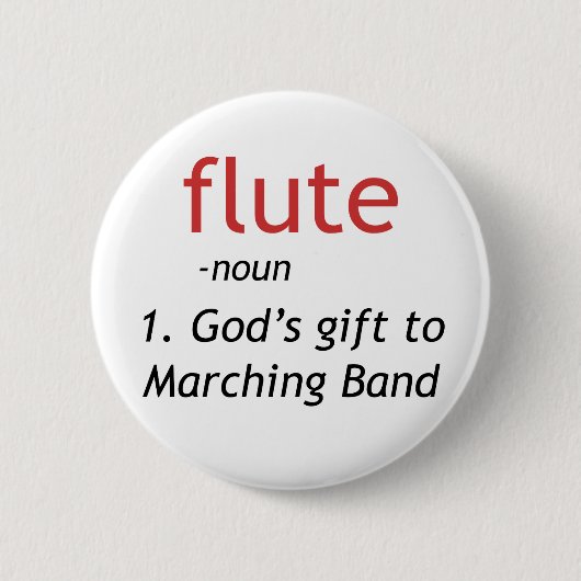 Definitie van flute ronde button 5,7 cm (Voorkant)