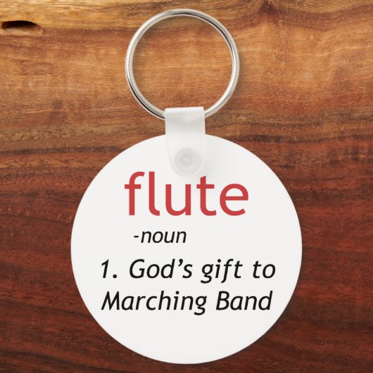 Definitie van flute sleutelhanger (Voorkant)