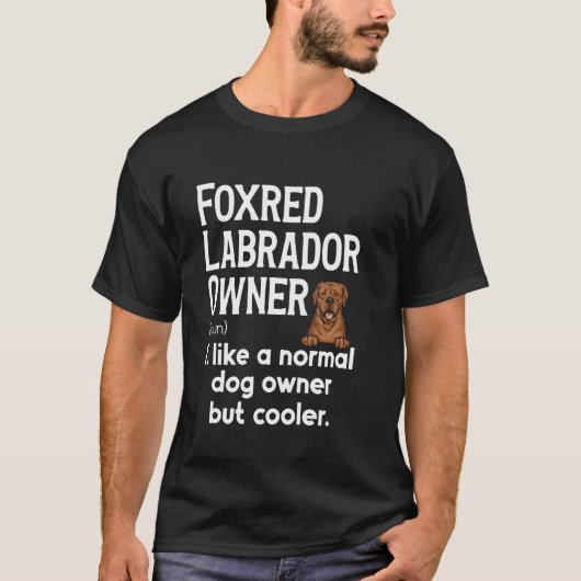 Definitie van Fox Red Labrador Retriever Foxred La T-shirt (Voorkant)
