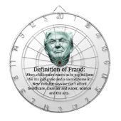 Definitie van fraude - TRUMP Dartbord (Voorkant)
