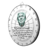 Definitie van fraude - TRUMP Dartbord (Voorkant Rechts)