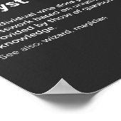 Definitie van gegevensanalisten poster (Hoek)