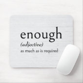 Definitie van GENOEG Muismat (Met muis)