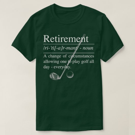 Definitie van GOLF-aflossing T-shirt (Design voorkant)
