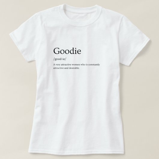 definitie van Goodie Dictionary T-shirt (Design voorkant)