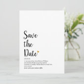 Definitie van gouden hart script 'save the date' save the date (Staand voorkant)