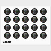 Definitie van Groeimentaliteit Cool Black History  Ronde Sticker (Vel)