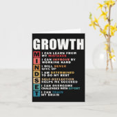 Definitie van groeimindset Motiverende quote inspi Kaart (Gele Bloem)