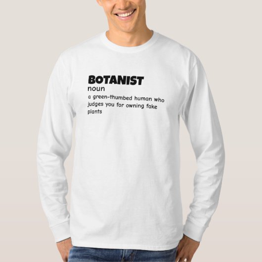 Definitie van Groene Duim Wetenschapper T-shirt (Voorkant)