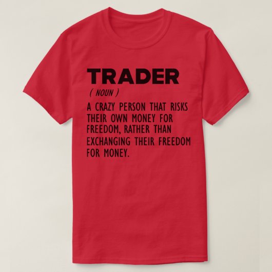 Definitie van handelaar t-shirt (Design voorkant)