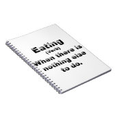 Definitie van het eten notitieboek (Rechterzijde)