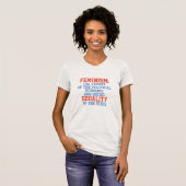Definitie van het feminisme t-shirt (Voorkant volledig)