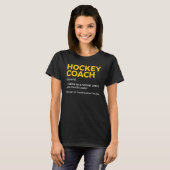 Definitie van hockeycoach t-shirt (Voorkant volledig)