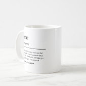 Definitie van home met aangepaste tekstwoordenboek koffiemok (Voorkant links)