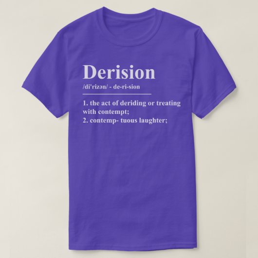 Definitie van hoon t-shirt (Design voorkant)