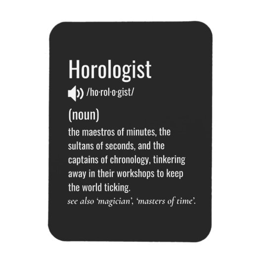 Definitie van horoloog magneet (Verticaal)
