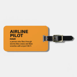 Definitie van Humor voor piloten Bagagelabel