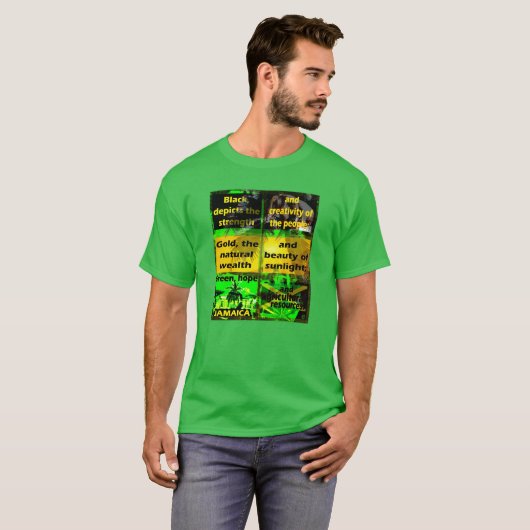 Definitie van Jamaica Colors Designer Modern Shirt (Voorkant volledig)