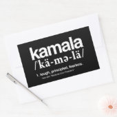 DEFINITIE VAN KAMALA RECHTHOEKIGE STICKER (Envelop)