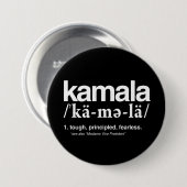 DEFINITIE VAN KAMALA RONDE BUTTON 7,6 CM (Voorkant /achterkant)