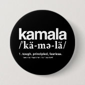 DEFINITIE VAN KAMALA RONDE BUTTON 7,6 CM (Voorkant)
