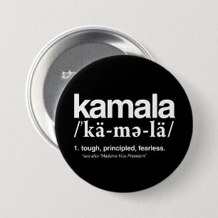 DEFINITIE VAN KAMALA RONDE BUTTON 7,6 CM