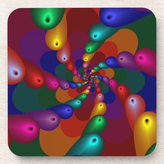 Definitie van kleurrijk drankjes onderzetter (Voorkant)