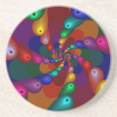 Definitie van kleurrijk zandsteen onderzetter (Voorkant)