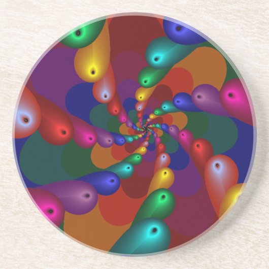 Definitie van kleurrijk zandsteen onderzetter (Voorkant)