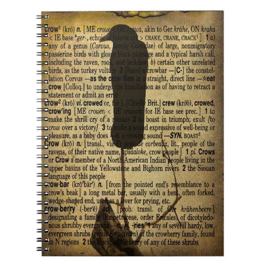  definitie van kraai notitieboek (Voorkant)