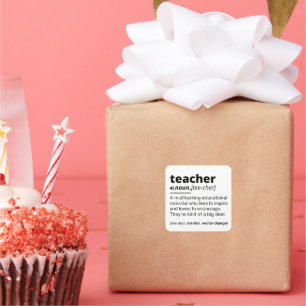 definitie van leraar, definitie van leraar grappig vierkante sticker