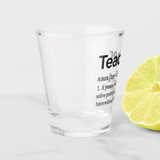 Definitie van leraar shot glas (Links)