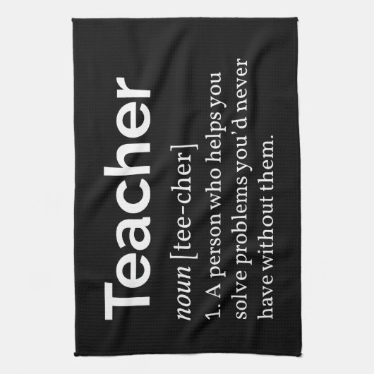 Definitie van leraar theedoek (Verticaal)