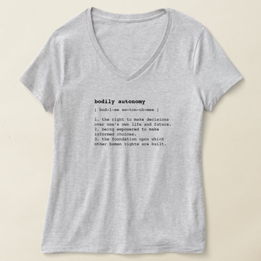 definitie van lichamelijke autonomie T-shirt (Laagn)