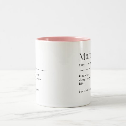 Definitie van mam tweekleurige koffiemok (Center)