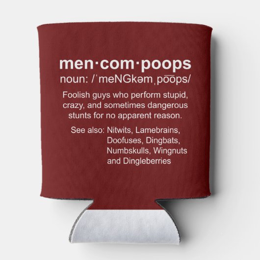 definitie van Mencompoops Blikjeskoeler (Achterkant)