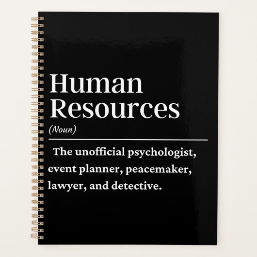 Definitie van menselijk potentieel planner (Voorkant)