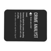 Definitie van misdaadanalist magneet (Horizontaal)