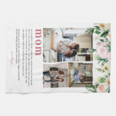 Definitie van moeder | Bloem 3 Foto Theedoek (Horizontaal)
