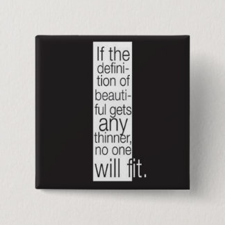 Definitie van mooi. Knoop Vierkante Button 5,1 Cm