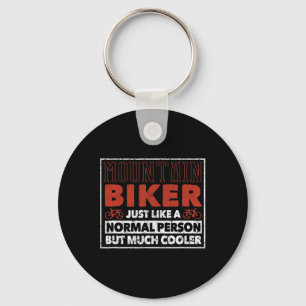 Definitie van mountainbiker Funny Cycling Mtb Down Sleutelhanger