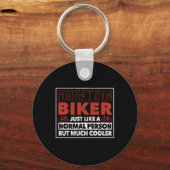 Definitie van mountainbiker Funny Cycling Mtb Down Sleutelhanger (Voorkant)
