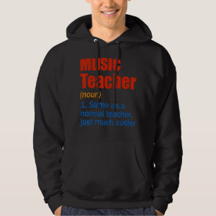 Definitie van muziekdocent Terug naar school Eerst Hoodie