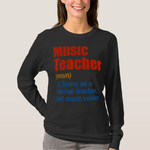 Definitie van muziekdocent Terug naar school Eerst T-shirt