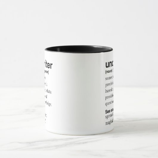 Definitie van ondertekenaar mok (Midden)