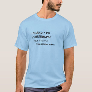 Definitie van opa t-shirt