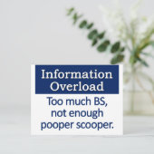 Definitie van overbelasting briefkaart (Staand voorkant)