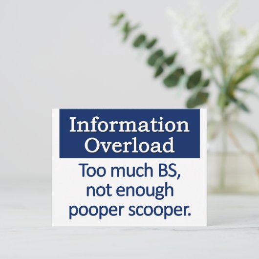 Definitie van overbelasting briefkaart (Staand voorkant)