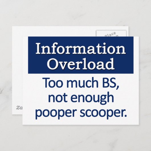 Definitie van overbelasting briefkaart (Voorkant / Achterkant)