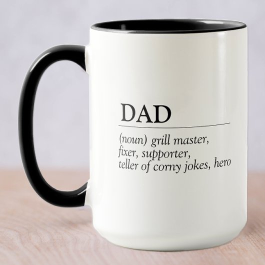 Definitie van pap Vaderdag Mok